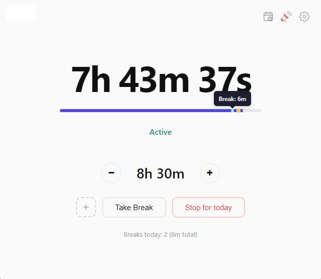 EnoughWork dashboard